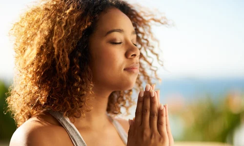 woman praying
